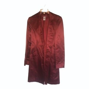 Ann Klein red silk jacket
